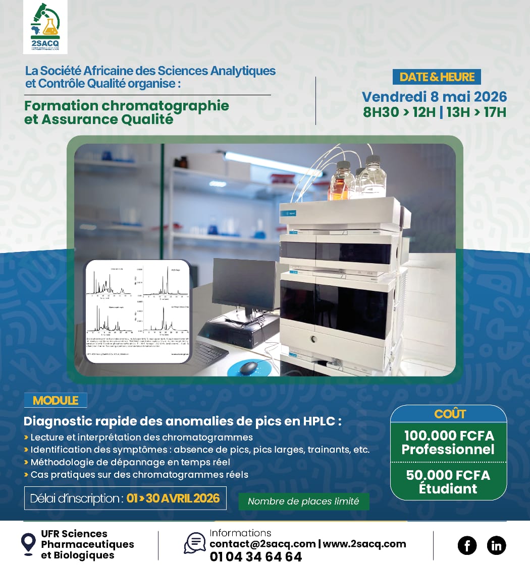 Formation Chromatographie et Assurance Qualité - 8 mai 2026